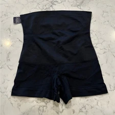 NWT Empetua Black All Day Every Day High Waisted Shaper Boyshort Size Large