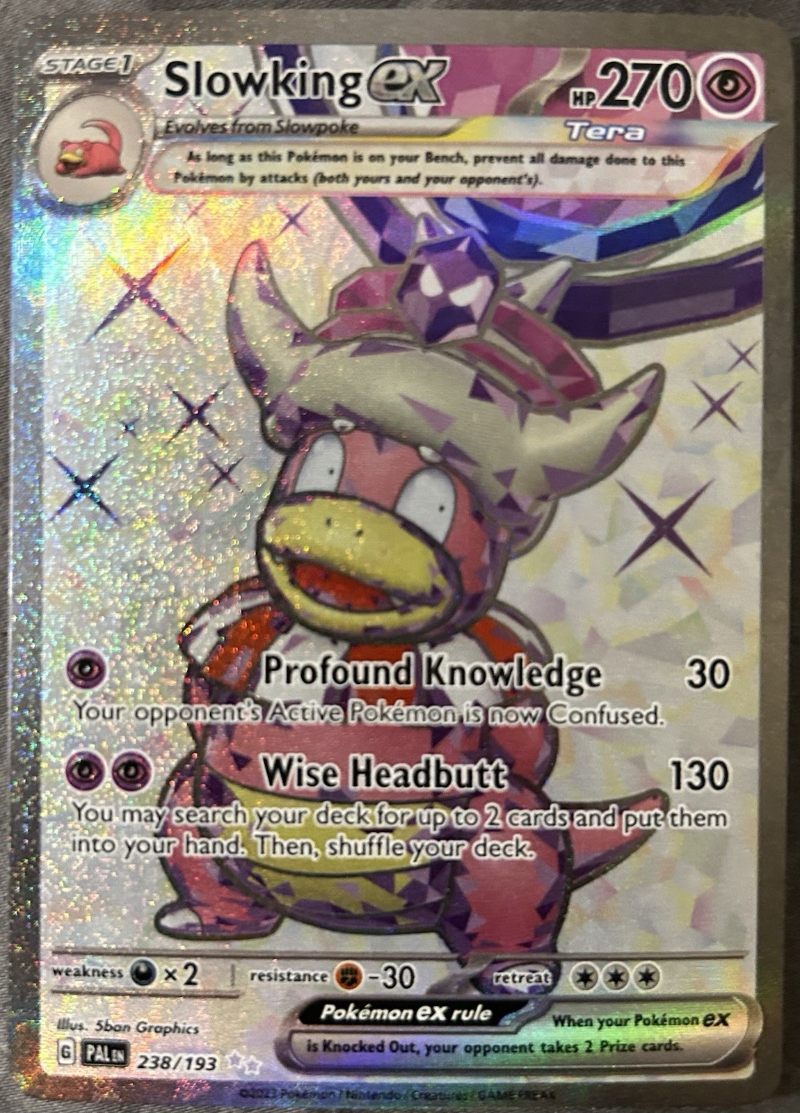Slowking ex 238/193 Paldea Evolved Full Art Ultra Rare Pokemon Card NM