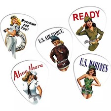 Clayton American Hotties Guitar Picks - Medium 5 picks  1 Random Extra