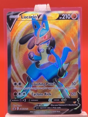 Lucario V SWSH213 Full Art Textured Holo Ultra Rare Promo Pokemon Card New * | eBay Lucario V SWSH213 Full Art Textured Holo Ultra Rare Promo Pokemon Card New * | eBay
