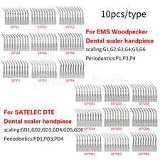 10 Dental Ultrasonic Piezo Scaler Tips fit Woodpecker EMS /DTE SATELEC Handpiece
