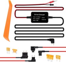 Dash Cam Hardwire Kit USB C Power Cable Fuse Tap Set