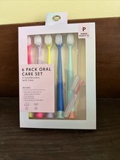 6 Pack Oral Care Set 5 Toothbrushes With A Case