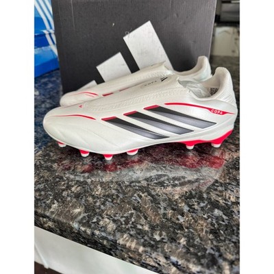 Adidas Copa Pure 2 Elite FG Laceless Soccer Cleats White Red JQ0863 men 7 lady 8