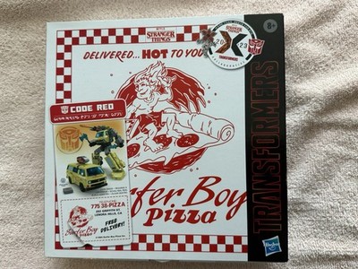 Transformers x Stranger Things Collaborative Code Red Surfer Boy Pizza Hasbro