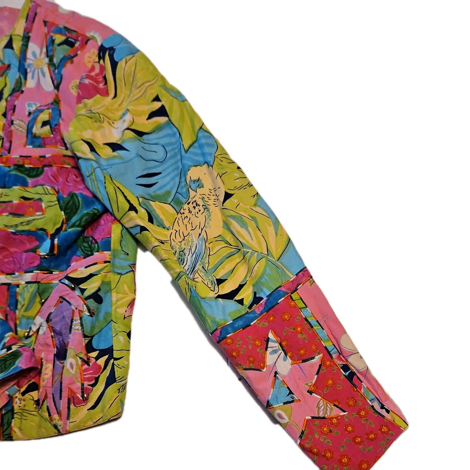 Sandy Starkman Patchwork Jacket Coat Wearable Art… - image 10