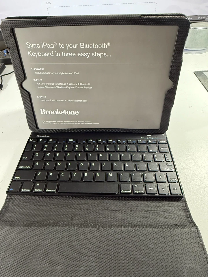 Keyboard Pro with Leather Case for iPad Air Tablets Stylus Pen NIB Bluetooth - Image 4 of 4