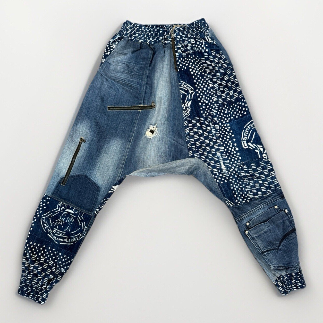 Artisan Moroccan Designer Patchwork Harem Pants M… - image 1