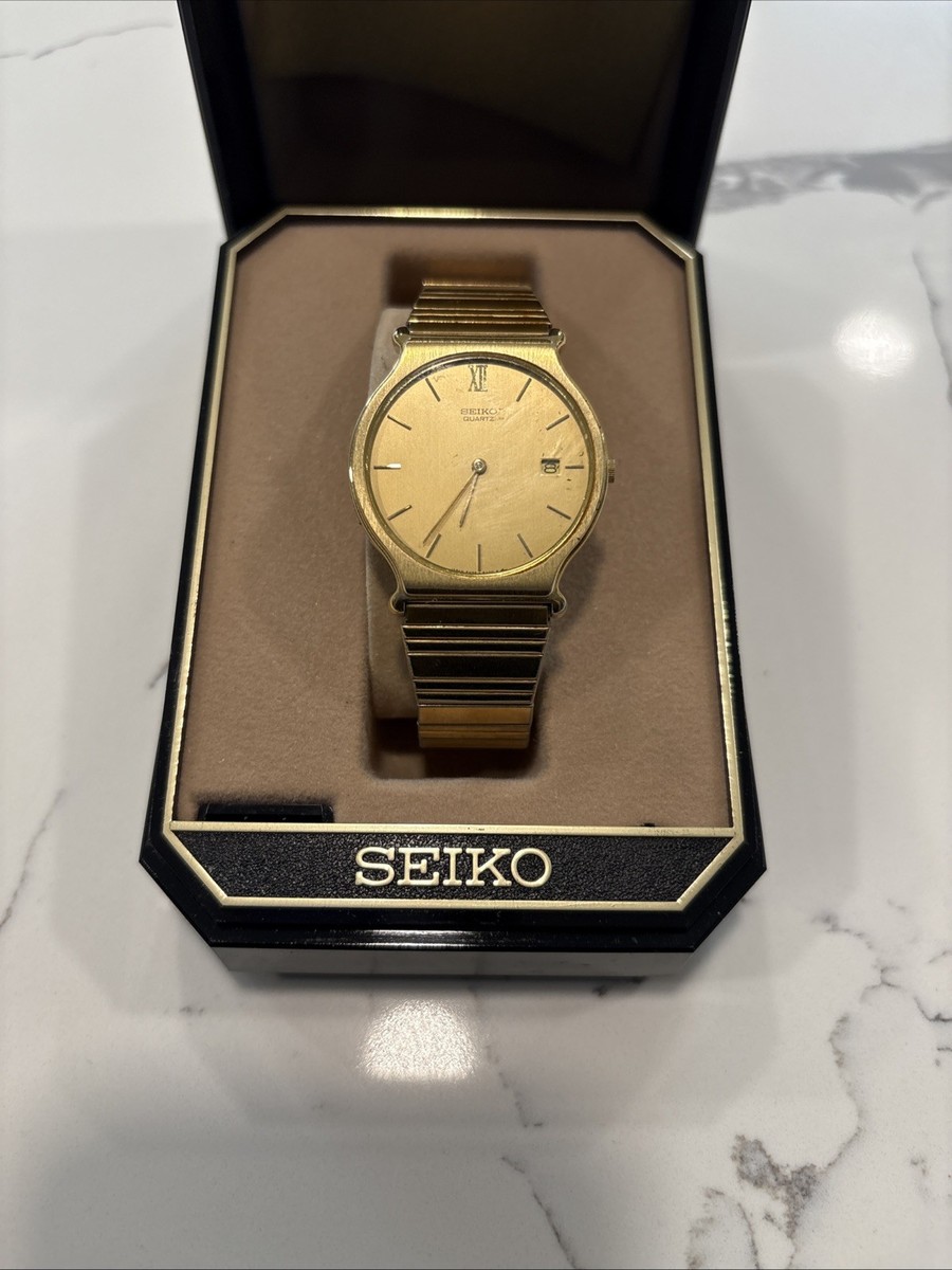 Vintage Men's Seiko Gold Quartz Watch 5Y39-8A09 | eBay