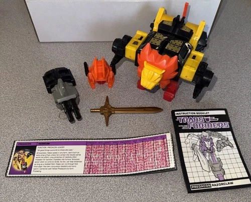 1986 Razorclaw G1 Predacon Vintage Transformers Figure 100% Complete