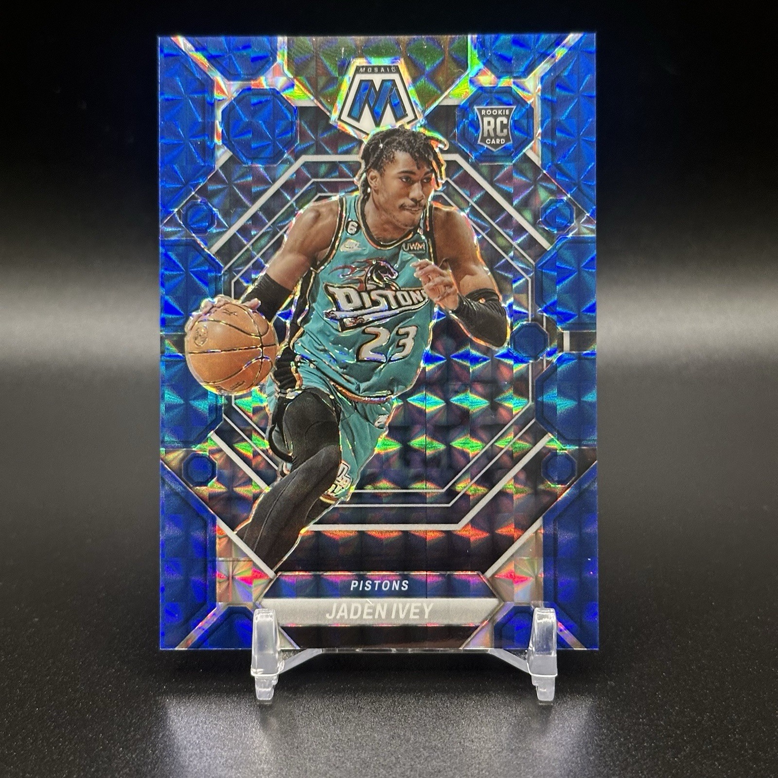 2022-23 Panini Mosaic Blue Prizm /199 Jaden Ivey Rookie Color Match RC #216 🔥