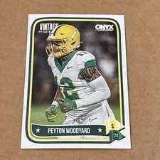 2024 ONYX VINTAGE Football card PEYTON WOODYARD