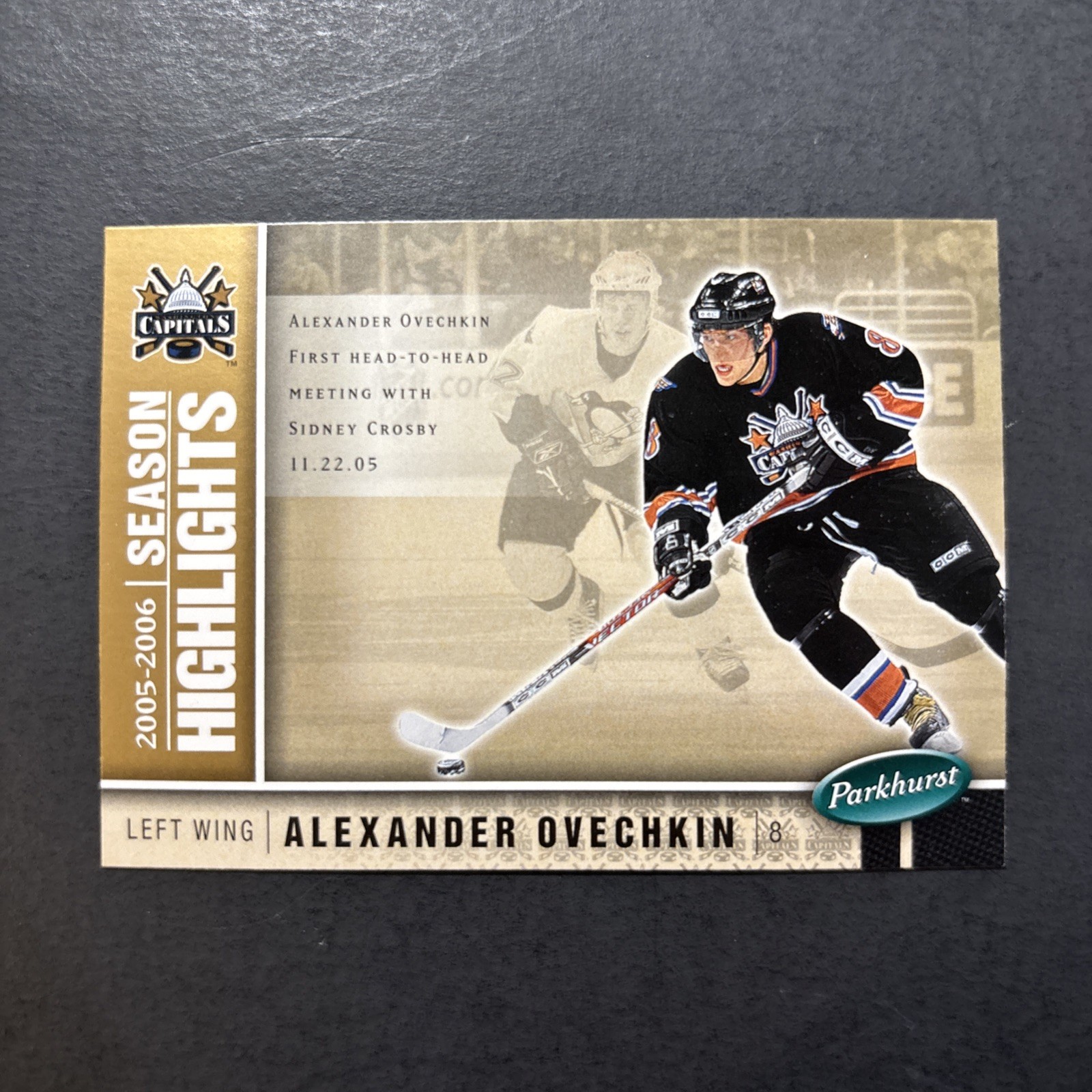 2005-06 Parkhurst Washington Capitals Checklist Alex Ovechkin #600 Rookie RC