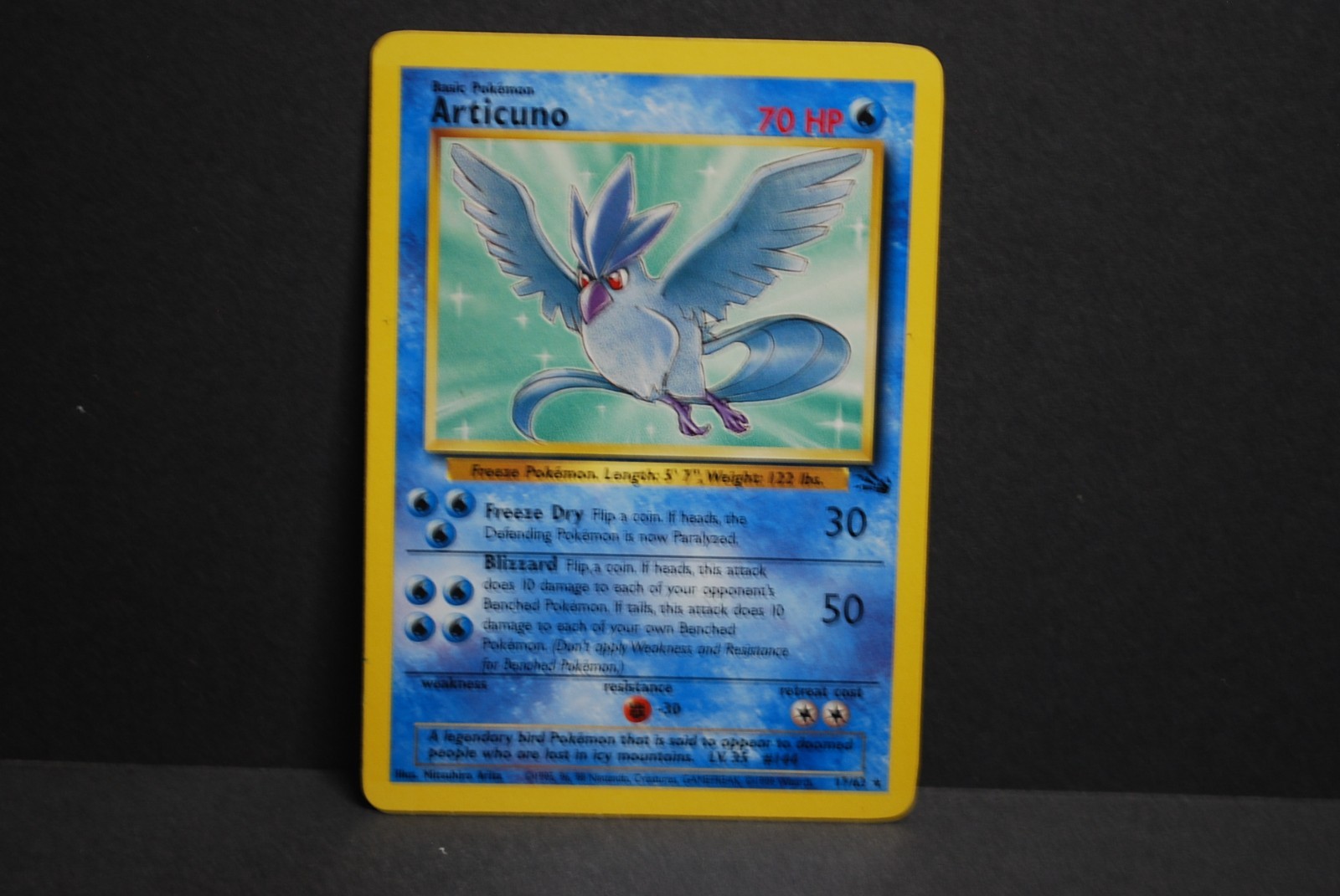 Articuno Rare #17/64 Fossil 1999 Light Play To Near Mint