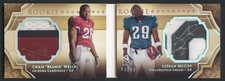2009 UD Exquisite Lesean McCoy Beanie Wells Rookie Bookmarks Patch Auto 02/50