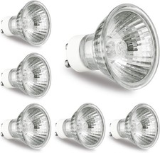 6 Pack GU10 Bulb 120V 50W Light Bulbs for Candle Warmer Lamp, GU10 C, MR16 New