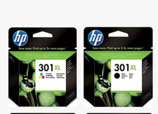 Genuine HP 301XL Black Tri-Colour Ink Cartridges High Yield - JUN/2025