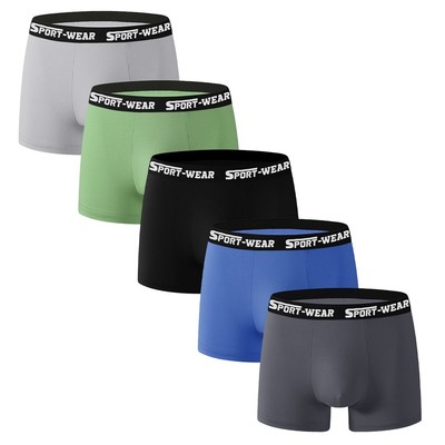 Herren Unterwäsche Trunks atmungsaktiv Boxershorts mit farblich passendem Design