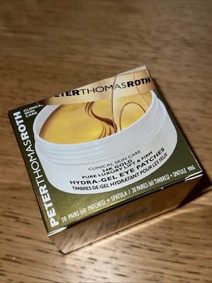 Peter Thomas Roth 24K Gold Hydra Gel Eye Patches 60 Patches 30 Pair New In Box!