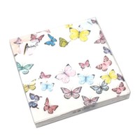 20 Servietten Bunte Schmetterlinge 3-Lagig 33X33Cm Tissue Garten Natur Butterfly