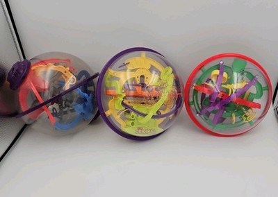 Lot of 3 Perplexus 3D Puzzle Ball Labyrinth Maze Skill Game Original Twist Rook