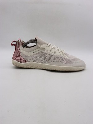 Vivobarefoot Primus Lite Knit Men's EU 42 Off White Burgundy Minimalist Barefoot