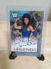 2017 WWE Topps Legends Wendi Richter Blue Auto /25 On Card WWF