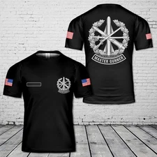 Custom Name US Army Master Gunner Identification Badge AOP SHirt 3D Shirt S-5XL