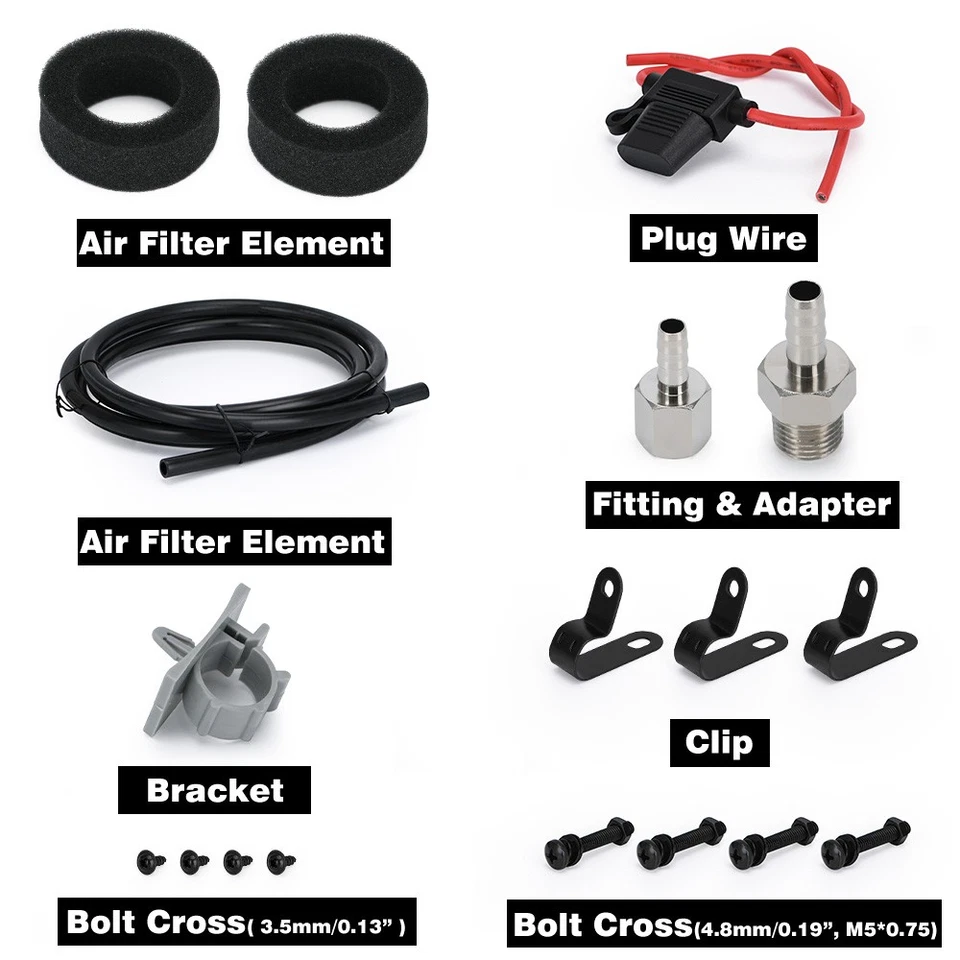 Bomba compresora de suspensión de paseo bolsa de aire 3/8" NPT acero 200 PSI 12V 480C universal Foto 3 de 4