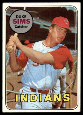 1969 Topps #414 Duke Sims Excellent+ Indians         ID:181315