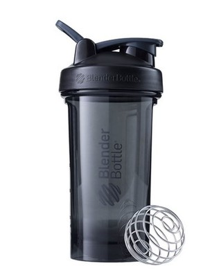 Blender Bottle Black Pro 24oz Perfect Protein Shakes Smoothie Shaker Bottle Cup