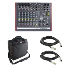 Allen and Heath ZED10FX with Gator G-MIXERBAG-1515 and XLR Cables