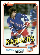 1981-82 Topps Ron Duguay New York Rangers #E96