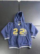 Carters Watch the Wear Hoodie Youth Small Navy Zip Up 22 Tigers Athletics Patch