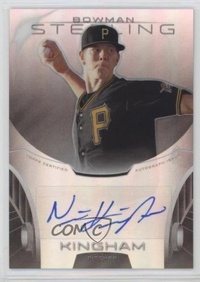 2013 Bowman Sterling Prospect Refractor 4/150 Nick Kingham #BSAP-NK Auto 3z8