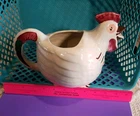 Vintage Shawnee Pottery Rooster Pitcher 1940s Patented Chanticleer USA