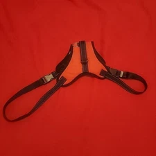 XL ORANGE DOG HARNESS Extra Large REFLECTIVE snap on pet safety walking vest