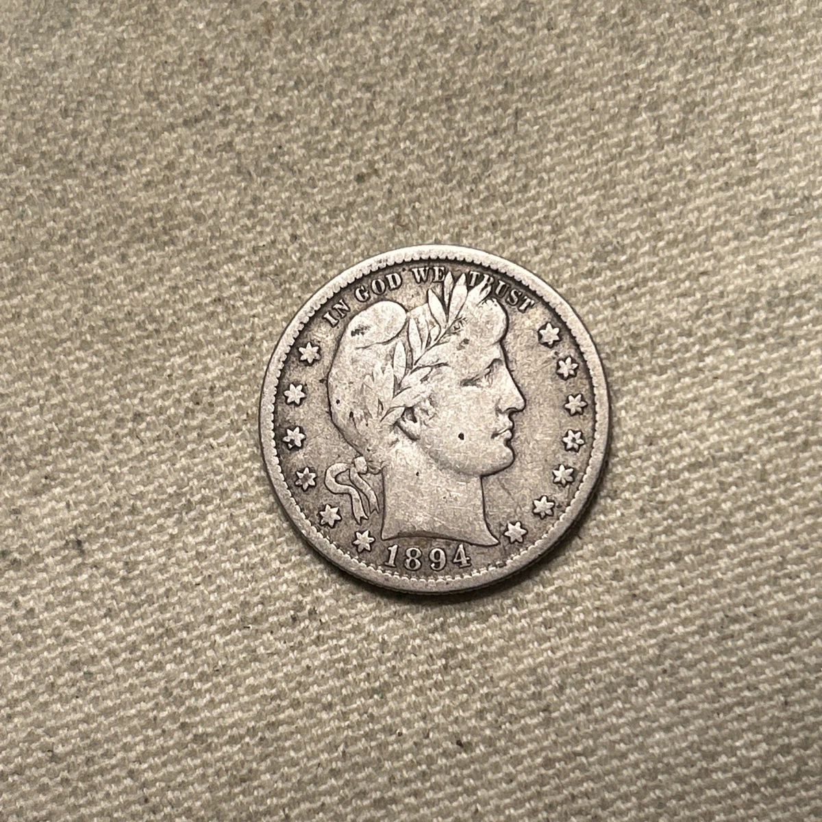 【希少】古銭　1894年　バーバークォーター　O　ニューオーリンズ　未使用 1894 Year Barber Quarters (1892-1916) for sale | eBay