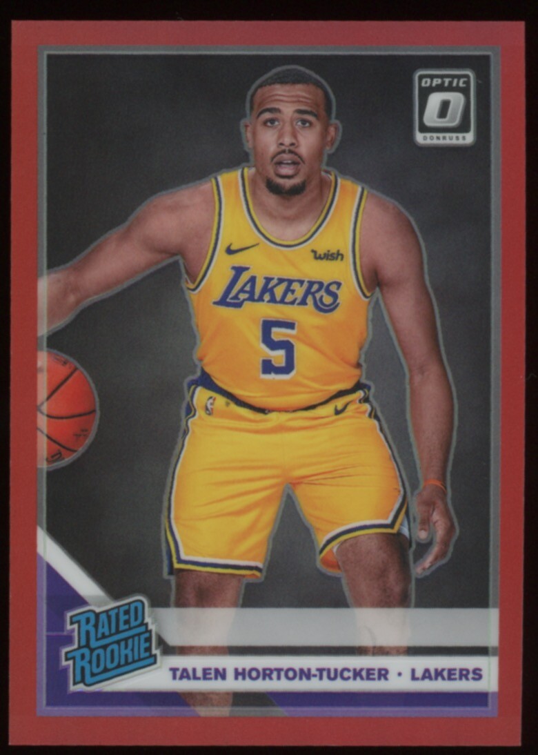 2019 Donruss Optic #151 TALEN HORTON-TUCKER Red Prizm Rookie /99 RC Lakers