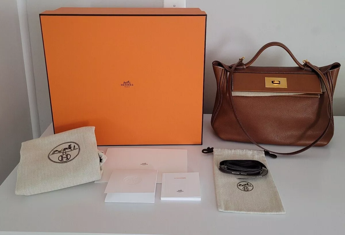 Hermes 24/24 29 Bag in Barenia Fauberg Fauve (RARE) - comes in full set |  eBay