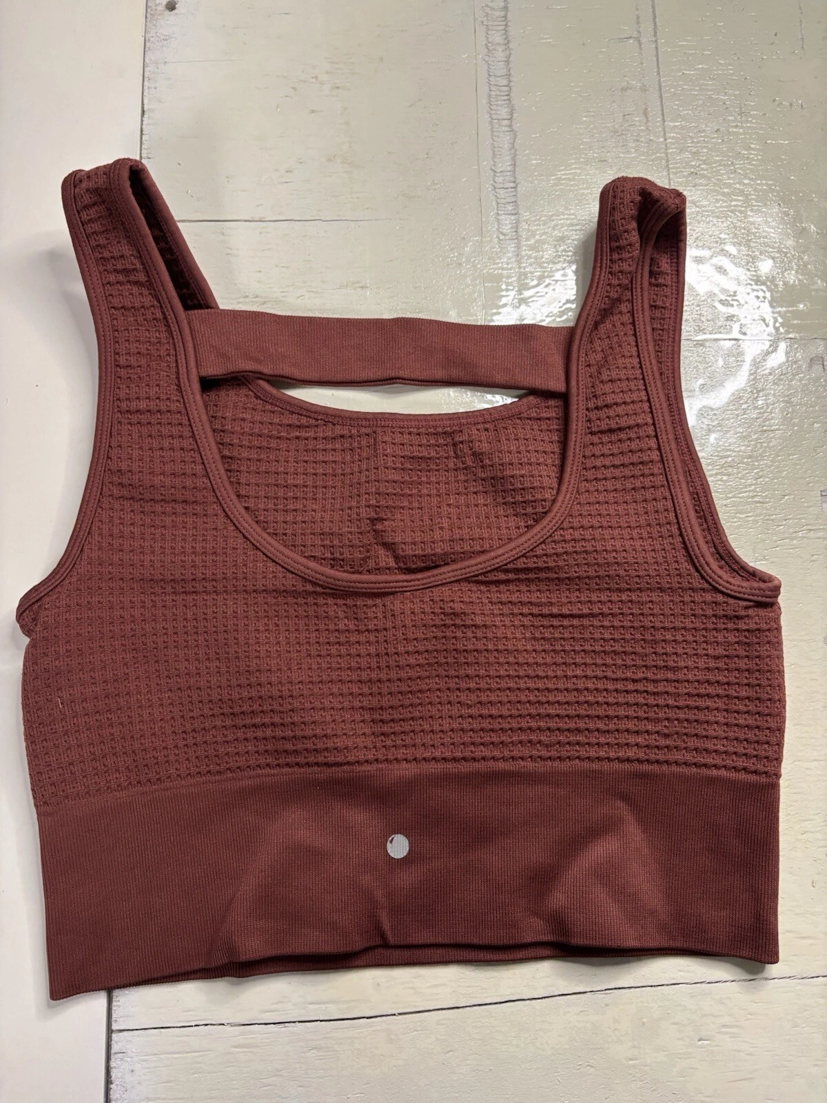 yogalicious waffle seamless melanie active sports tank-bra
