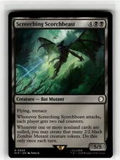 SCREECHING SCORCHBEAST Fallout Commander #49 PIP(NM+)(MTG)