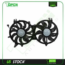 Radiator Condenser Cooling Fan Assembly For 07-08 Infiniti G35 09 Infiniti FX35