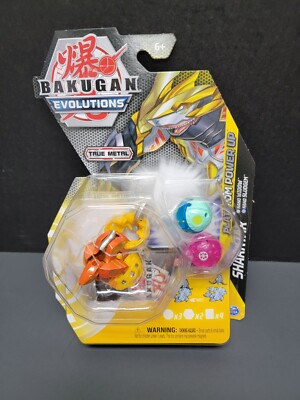 Bakugan Evolutions Platinum Power Up True Metal Sharktar, Nano Widow & Sludgem
