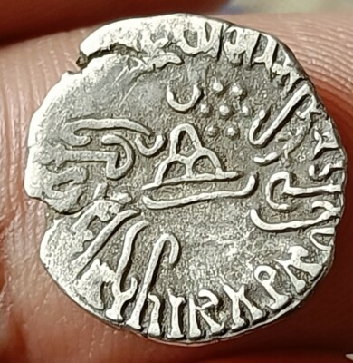 #O26#India SILVER coin  RUDRA Sena II-Western Kshatrapas.Indo-Scythian rulers 
