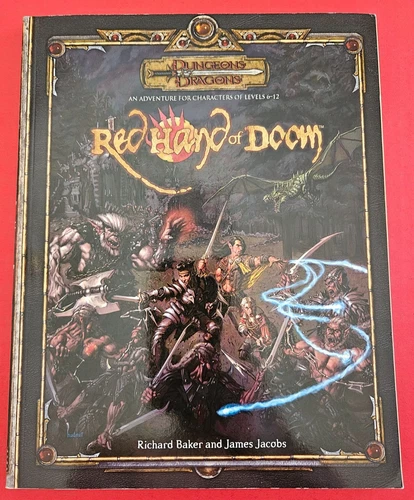 Red Hand Of Doom with Map - Dungeons & Dragons - d20 - 2006 - VG