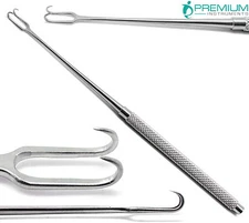 Joseph Skin Double Hook 5mm Sharp Prongs 6.25" Retractor Surgical Instruments