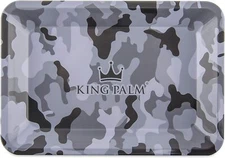 King Palm | Metal Rolling Tray | Smoke Accessories | 7 x 5.5 | Camo