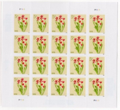USPS Flowers Red Tulips Sheet of 20 Stamps - MNH In stock (5900) | eBay