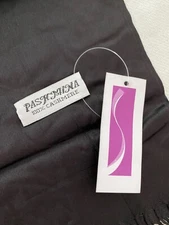 NIP! Pashmina Scarf. Black. 72” X 27.5”. Fringed. Great Gift!!
